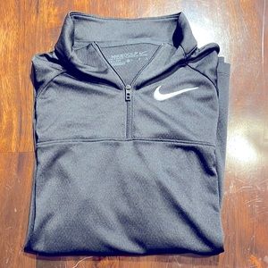 Girl’s Nike black size large, long sleeve athletic top.